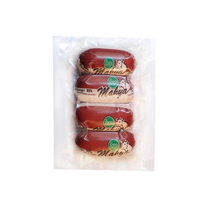 سجق كوكتايل مدخن، 55% لحوم حمراء، 300 غرام، معبأ تحت فراغ. سجق كوكتايل مدخن، 55% لحوم حمراء، 300 غرام، معبأ تحت فراغ.